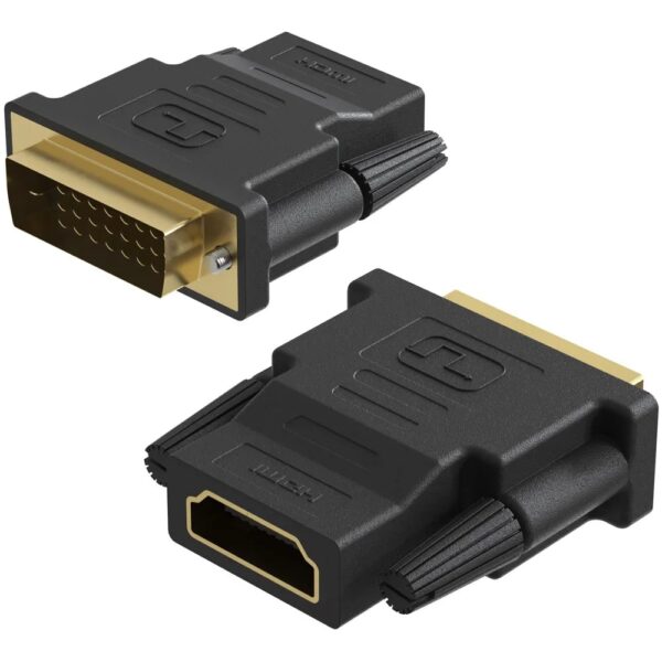 Адаптер переходник HDMI (F) - DVI-D (M), 24+1 Pin, черный