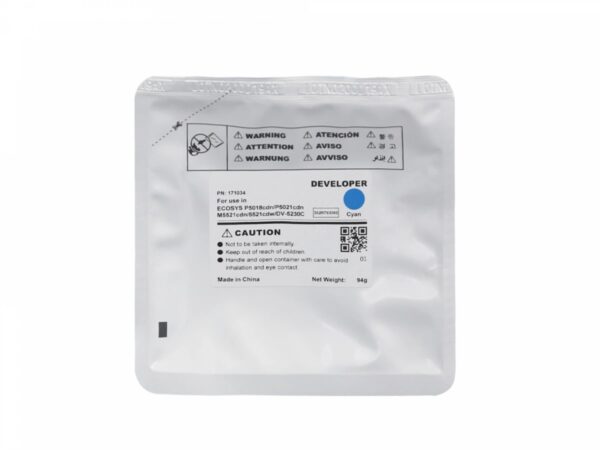 Девелопер  для Kyocera ECOSYS M5521cdn/P5021cdn/M5526cdw, DV-5230C, 302R793060, 100000 страниц, голубой, пакет, 100 г