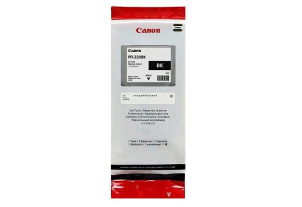 2890C001 Картридж струйный Canon PFI-320, черный, оригинальный, объем 300 мл для Canon imagePROGRAF TM-200/205/300/305