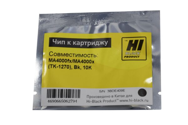 Чип HB к картриджу TK-1270 Kyocera ECOSYS MA4000fx, MA4000x, черный, 10000 страниц